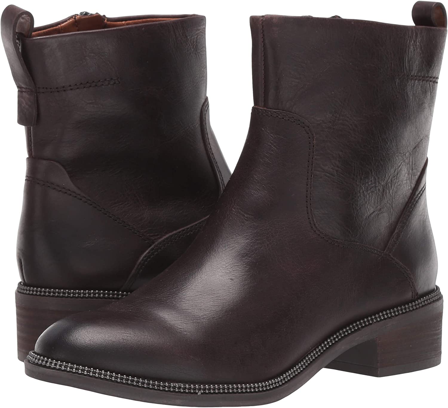 franco sarto brindle leather booties