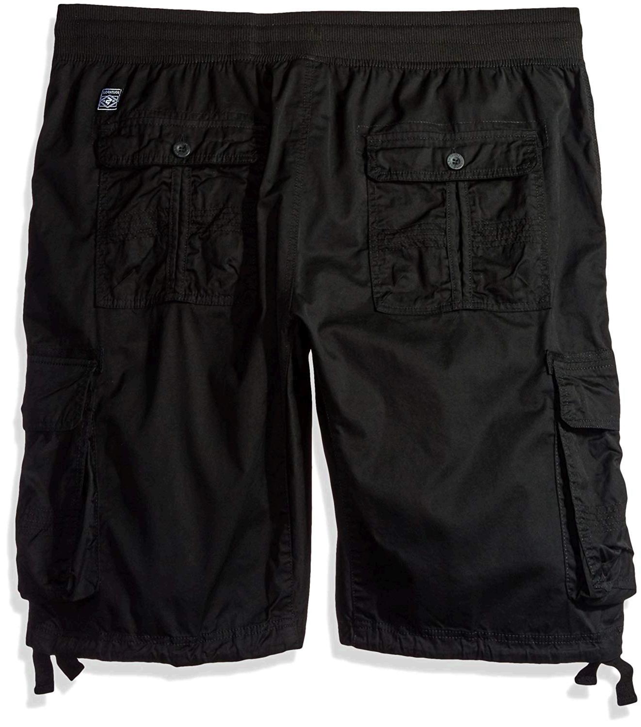 black jogger shorts