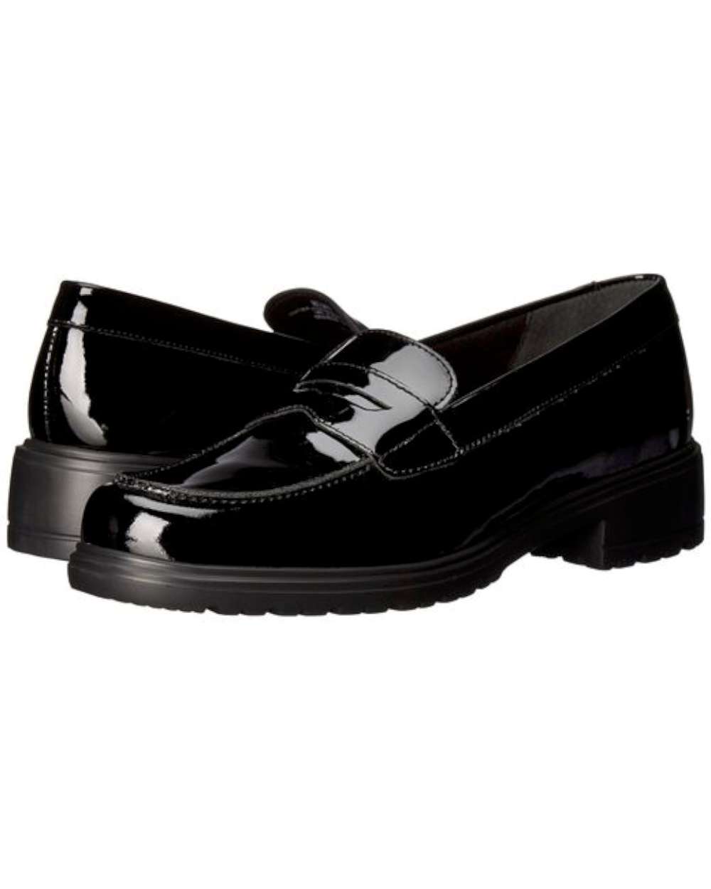 Munro Womens Jordi Leather Closed Toe Loafers, Black/Patent, Size 7.5