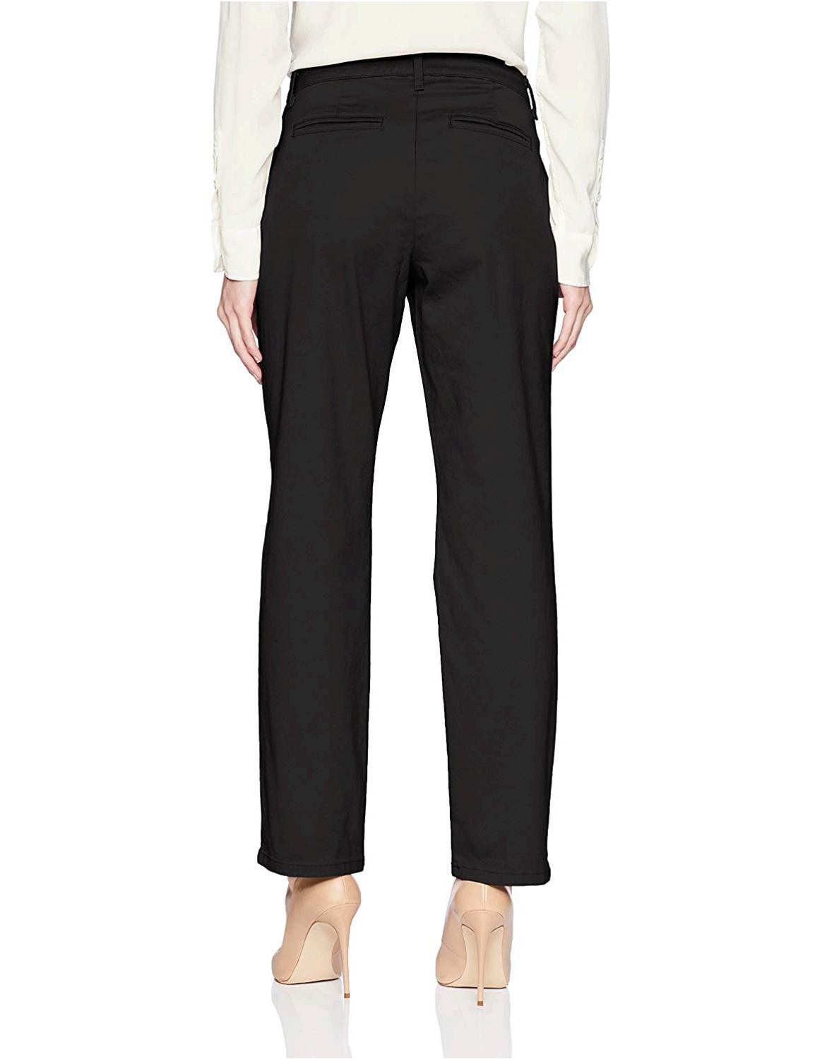 LEE Women's Petite Relaxed Fit All Day Straight Leg Pant,, Jet Black ...