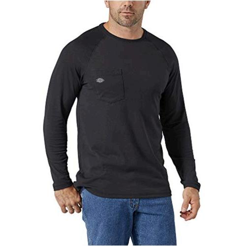 Dickies Men's Temp-iq Performance Cooling Long Sleeve T-Shirt, Black ...