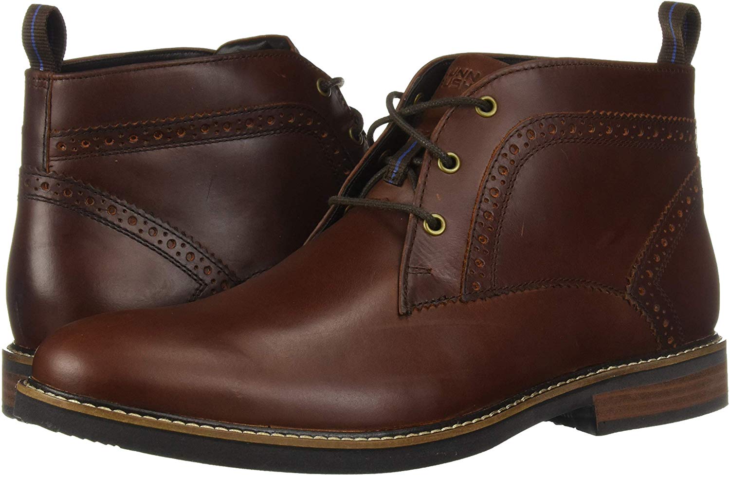 Nunn Bush Men's Shoes Ozark Leather Closed Toe Ankle Fashion, Rust ...
