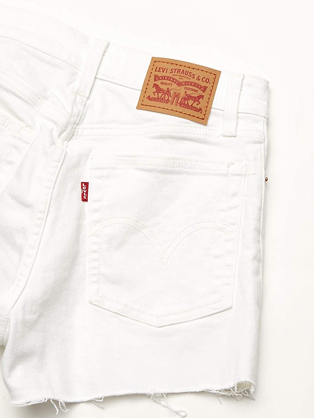 Levi's Women's Hr Shorts, White, Size 0.0 xUUQ | eBay