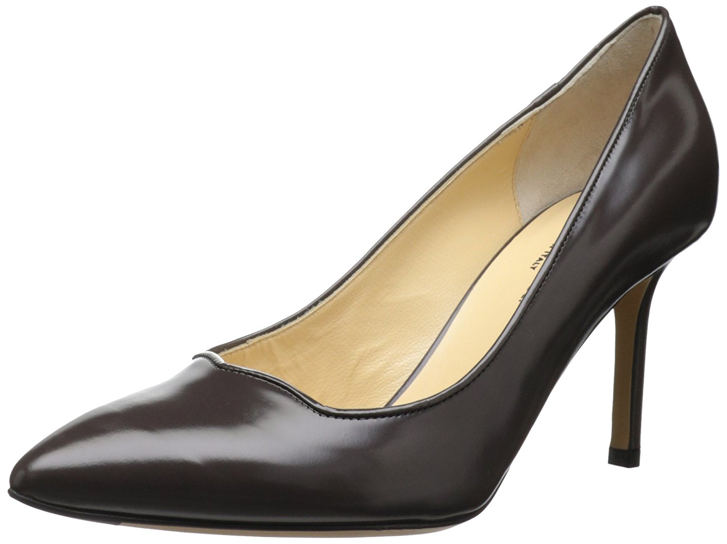 Marvin K Womens Carrie Leather Pointed Toe Classic Pumps Brown Size 9.5 Marvin K Womens Carrie Leather Pointed Toe Classic Pumps Brown Size 9.5