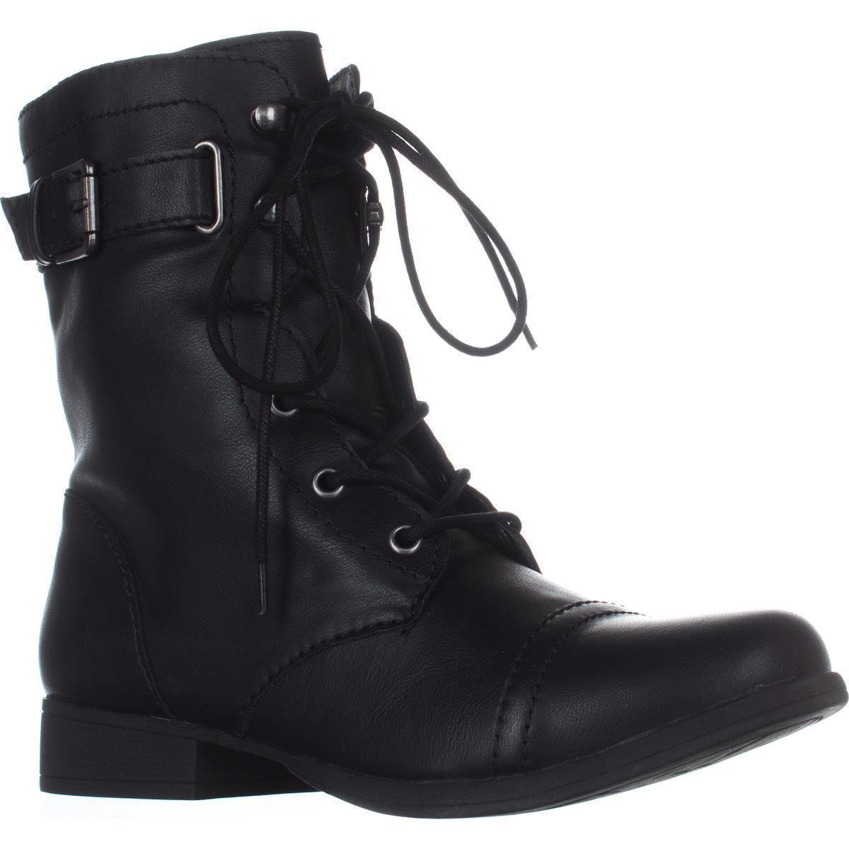 American Rag Womens Fionn Closed Toe Mid-Calf Combat Boots, Black, Size ...