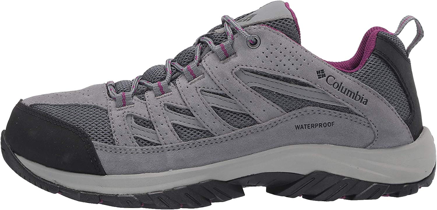 Columbia Women's Shoes Crestwood Fabric Low Top, Graphite, Wild Iris ...