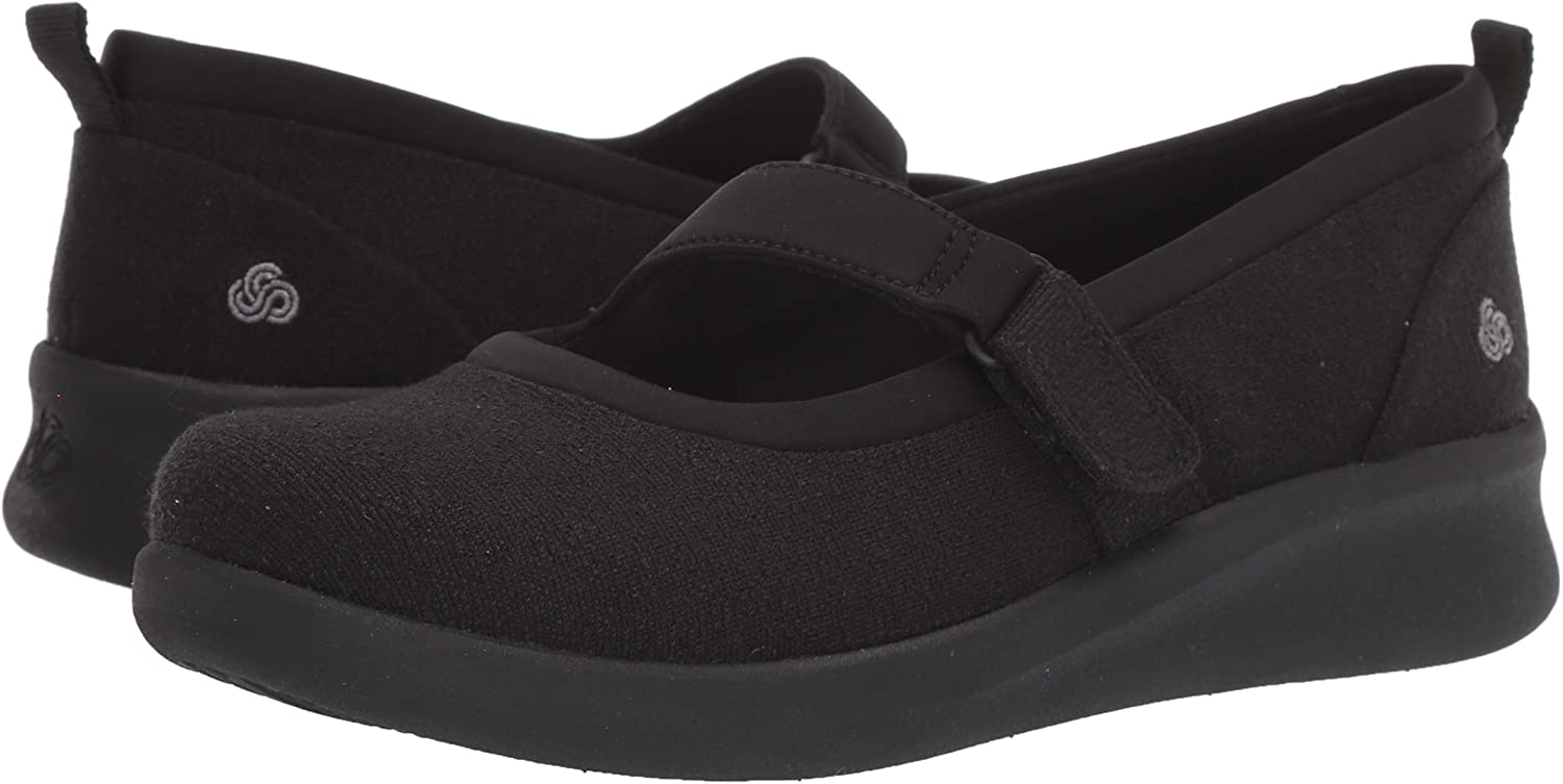 Clarks Womens Sillian2 Closed Toe Mary Jane Flats, Black textile, Size 9.0 oBxu | eBay