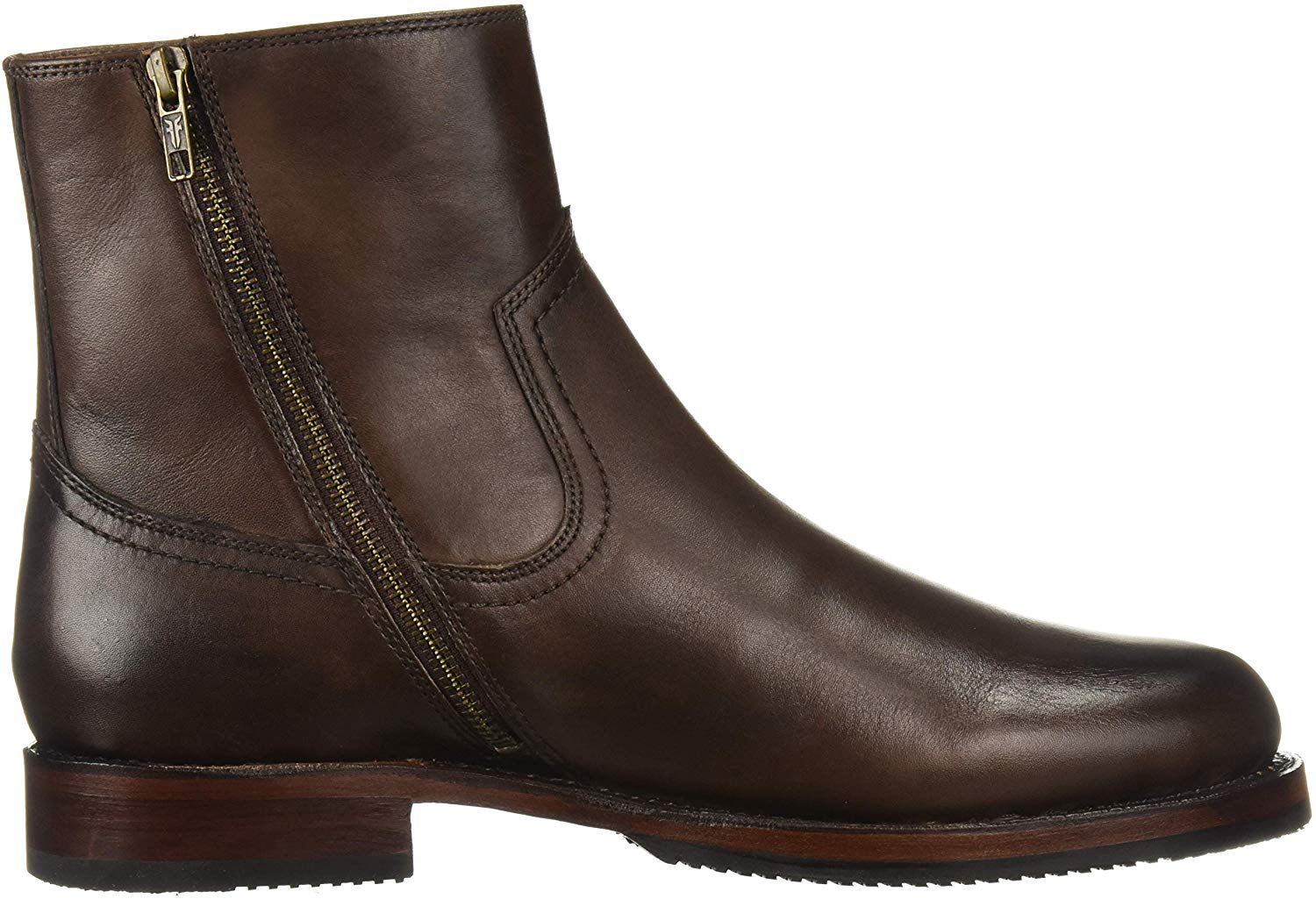 sawyer zip front boot leather