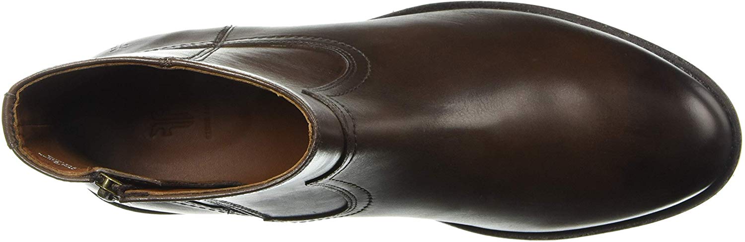 sawyer zip front boot leather