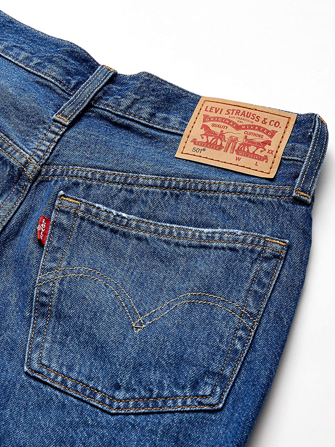 levis 501 high rise short