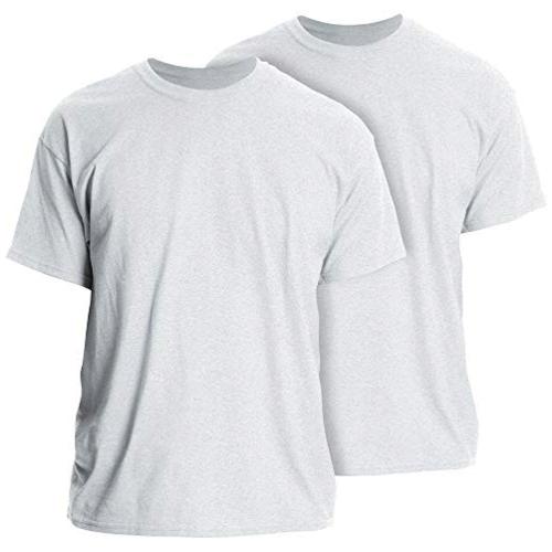 Gildan Men's Heavy Cotton Adult T-Shirt, 2-Pack, ash Grey,, Ash Grey ...