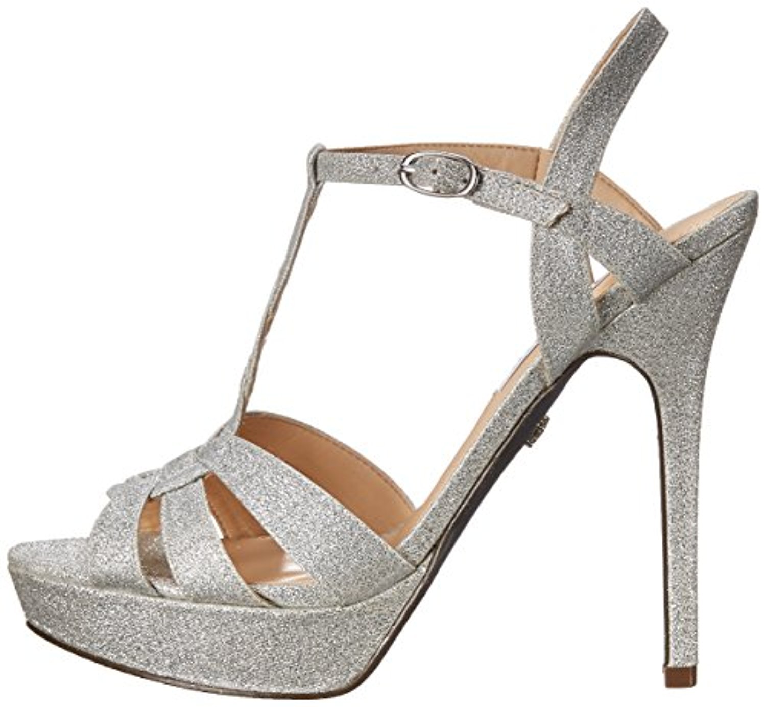 Nina Womens MarziaYF Open Toe Ankle Strap Platform Pumps Grey Size 7.0 Nina Womens MarziaYF Open Toe Ankle Strap Platform Pumps Grey Size 7.0