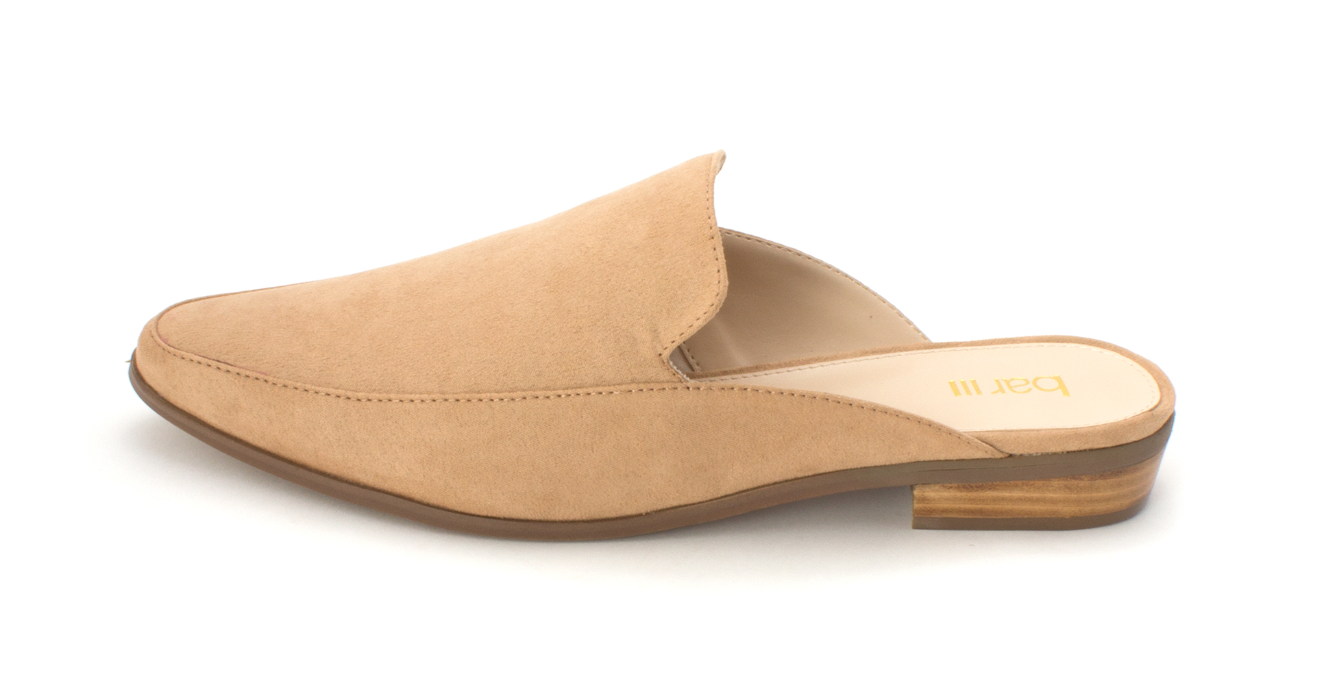 tan pointed mules