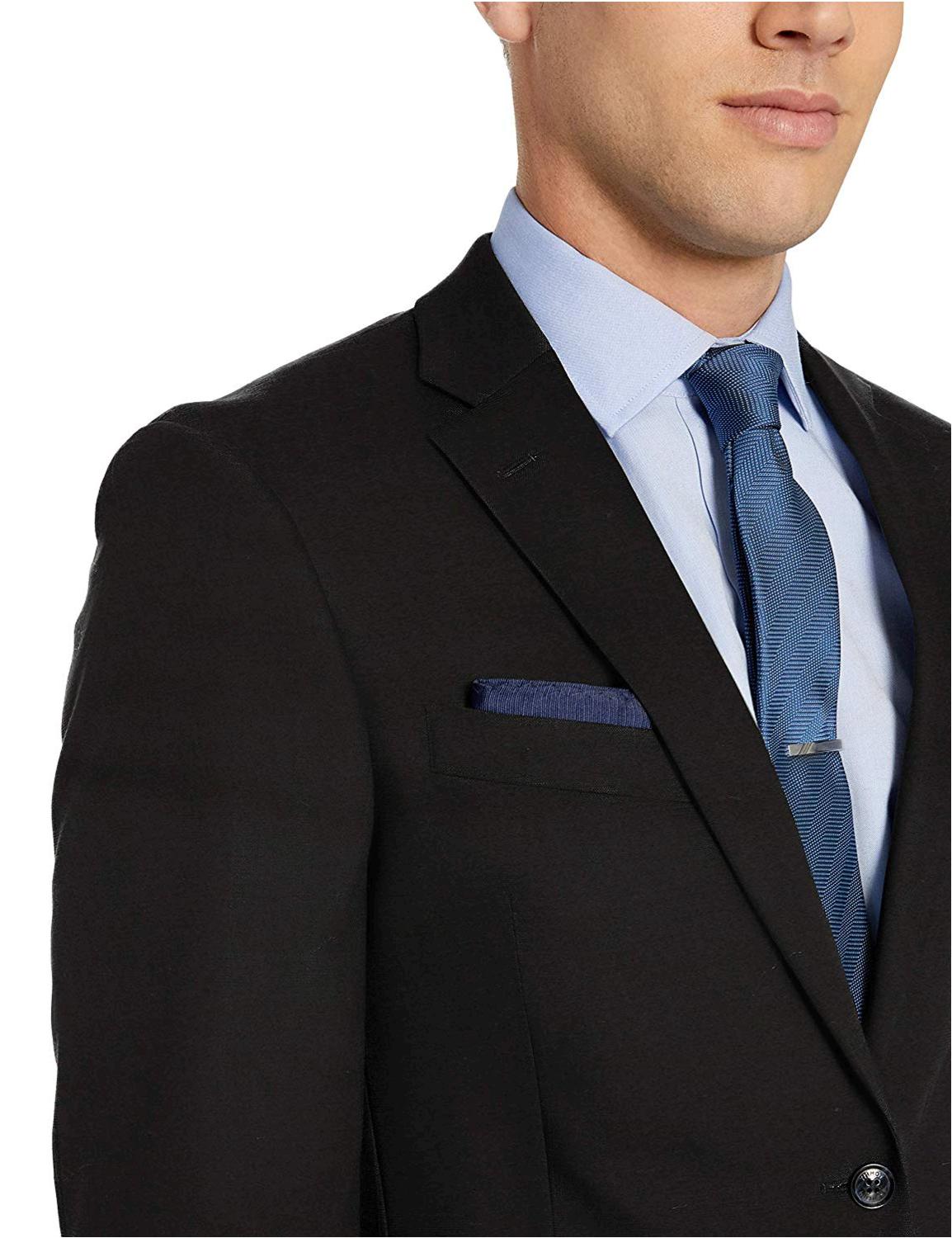 Tommy Hilfiger Men's Modern Fit Suit, Black, 44 Regular ...