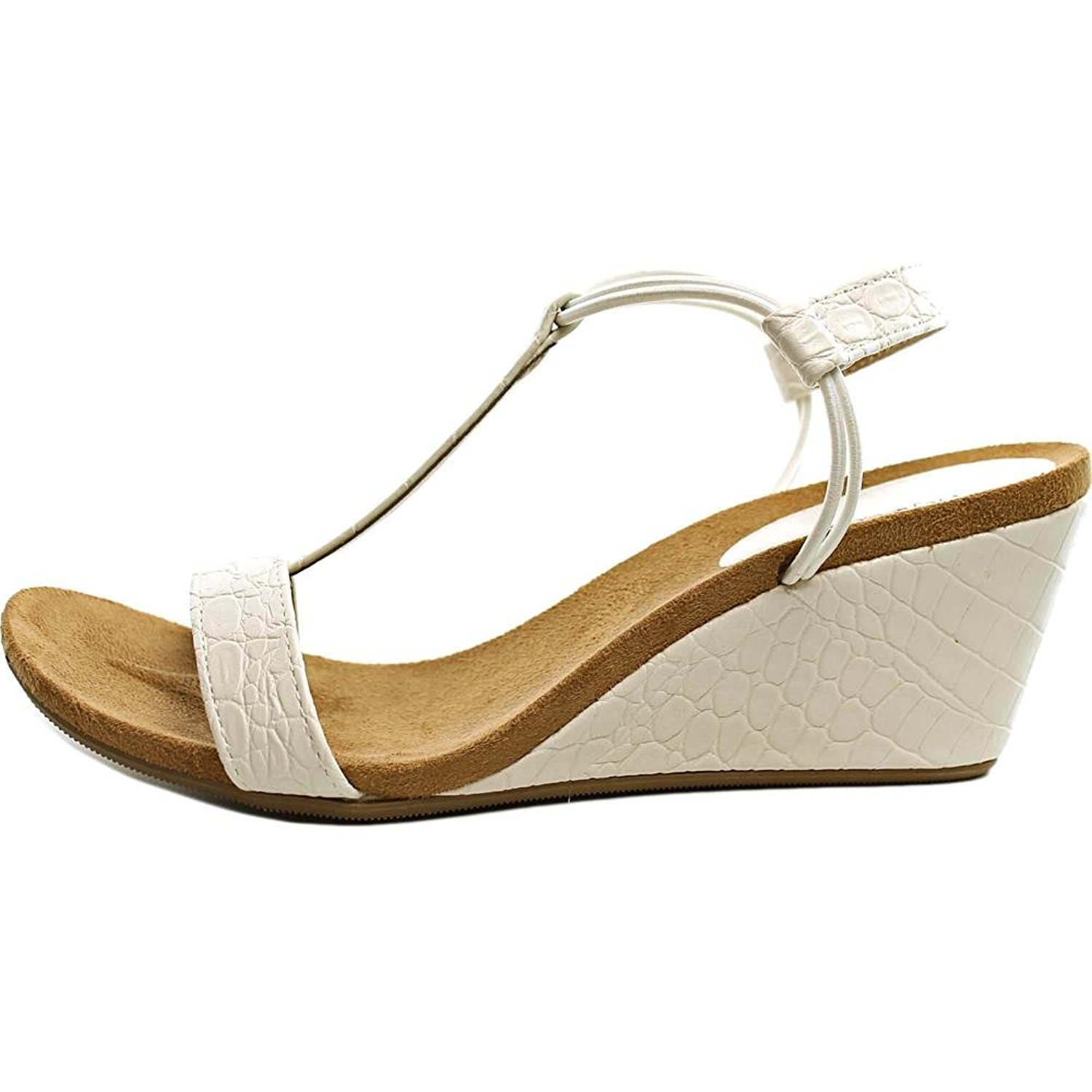 Style Co Womens Mulan Open Toe Casual Platform Sandals White Snake Size 90 Style Co Womens Mulan Open Toe Casual Platform Sandals White Snake Size 90