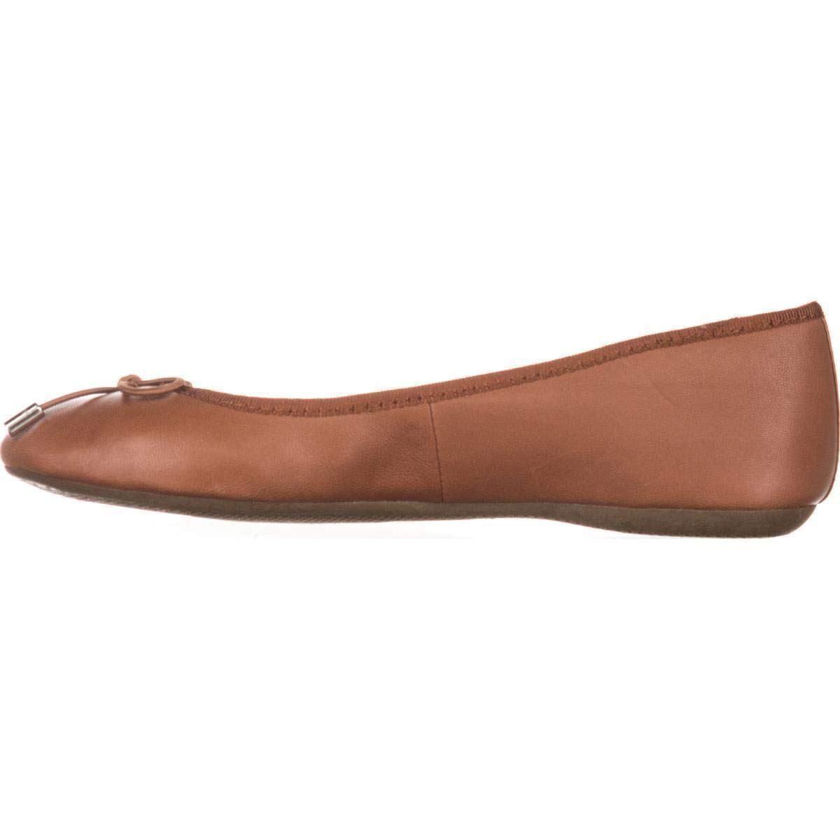 cognac ballet flats