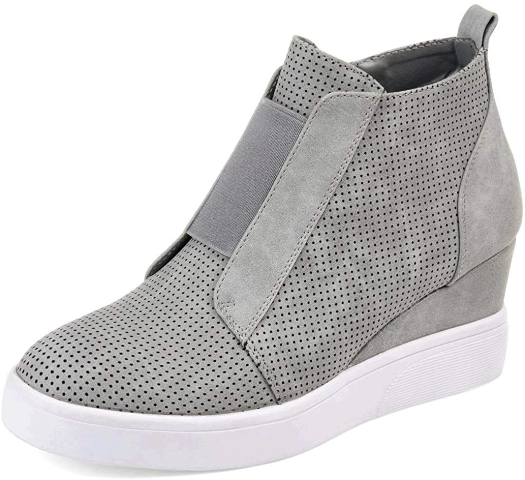 grey hidden wedge sneakers