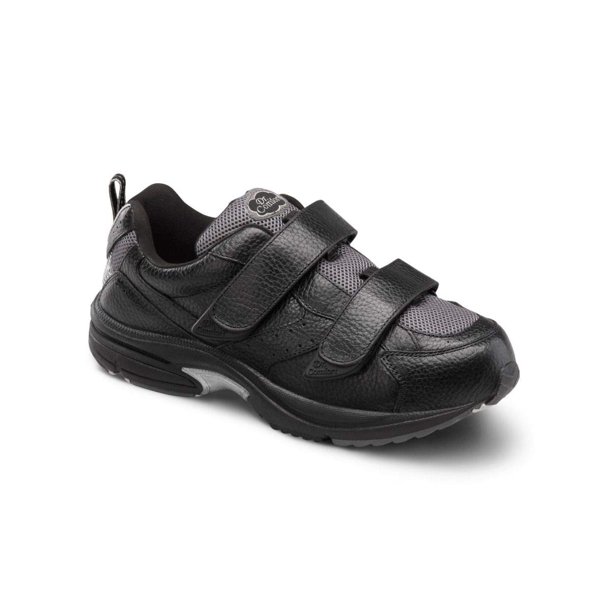 Dr. Comfort Men's Shoes 7710-X-10.5 Leather Low Top , Black, Size 10.5 ...