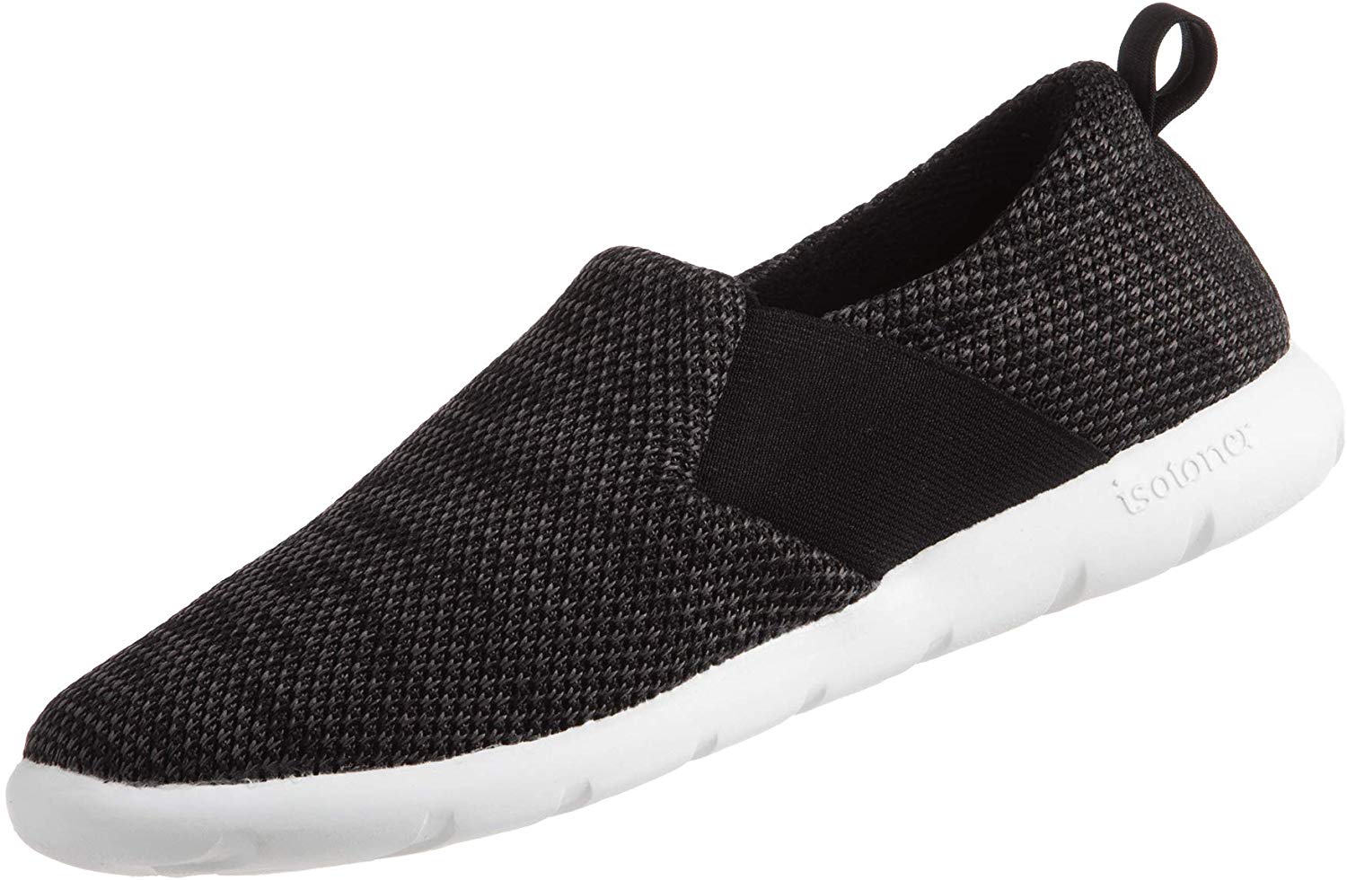 ISOTONER Zenz Women's Balance Sport Mesh Slipper, Slip-On Shoe, Black ...