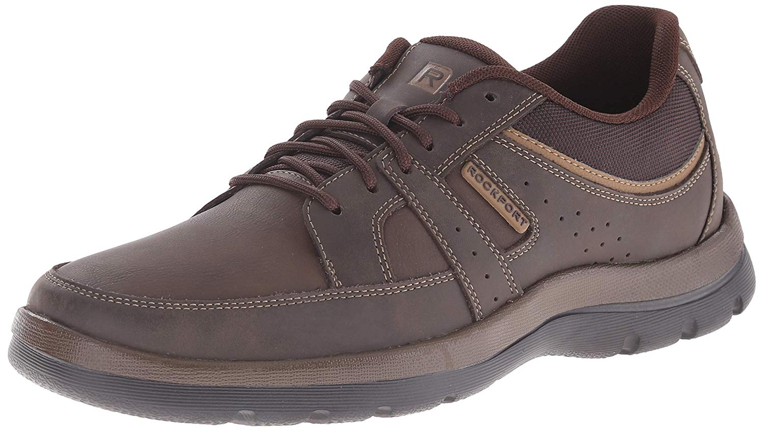 Rockport Men's Get Your Kicks Blucher Fashion Sneaker, Brown, Size 13.0 ...