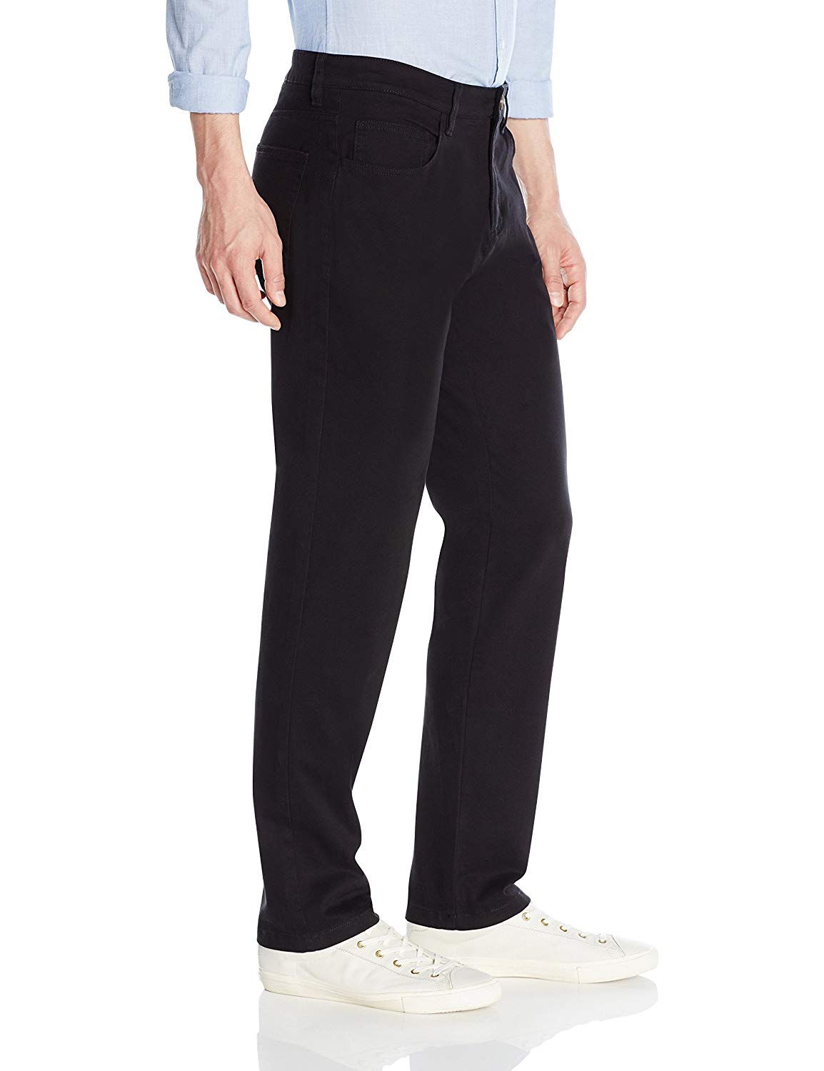 Goodthreads Men's Athletic-Fit 5-Pocket Chino Pant,, Black, Size 33W x ...