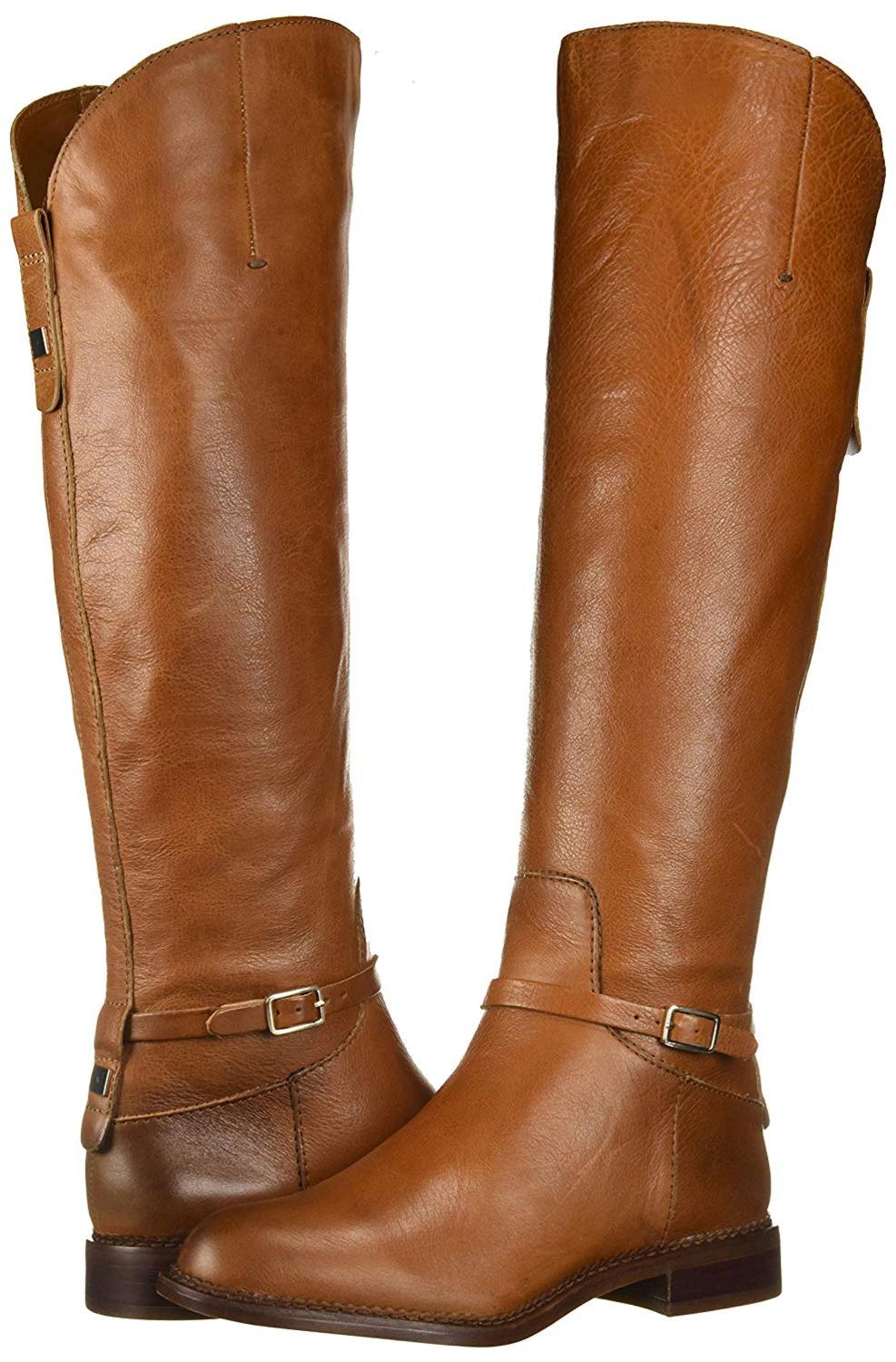 Franco Sarto Women's Haylie Knee High Boot, Cognac Leather, Size 9.0 ...