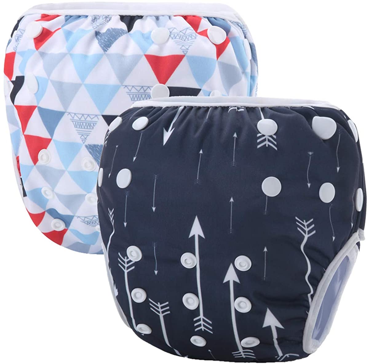 storeofbaby Reusable Swim Diapers Covers Waterproof, Navy Arrow, Size ...