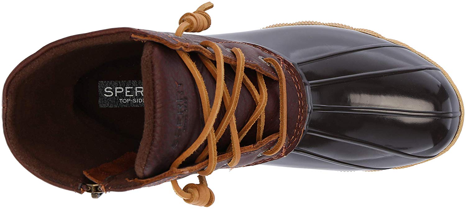 sperry saltwater tan dark brown