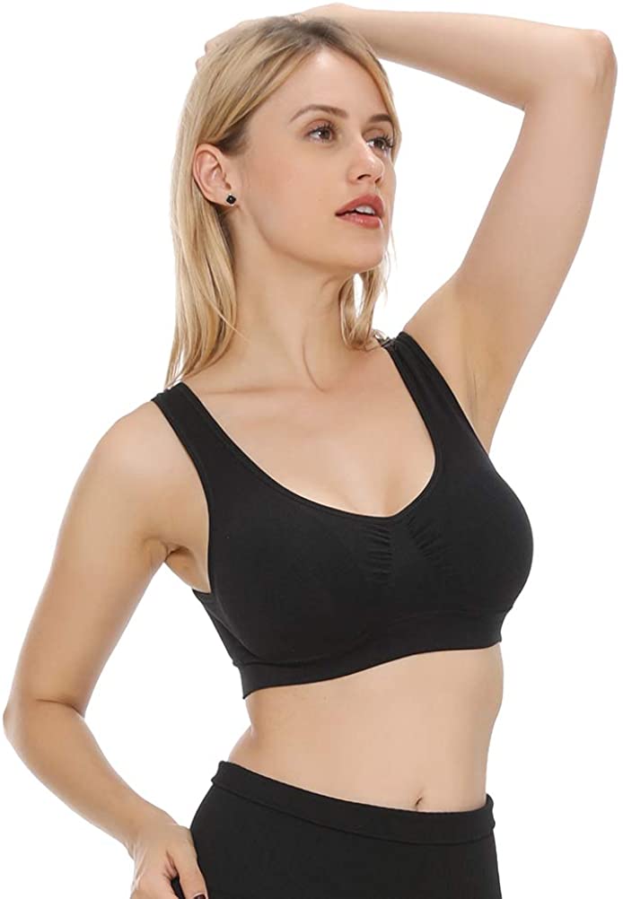 JOJOANS Sports Bras for Women,Seamless Wireless ...