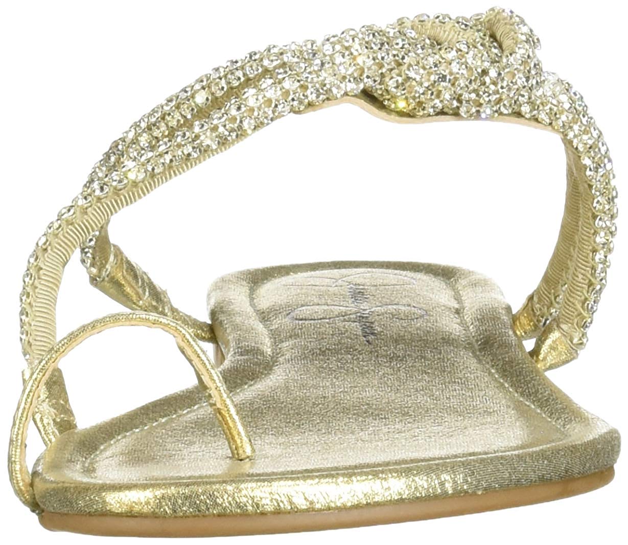 jessica simpson gold flat sandals