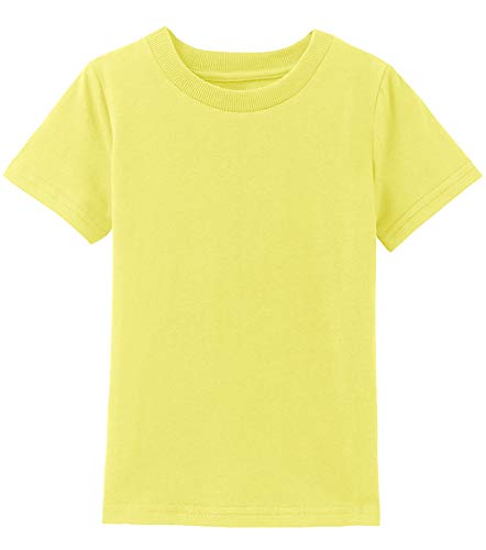 COSLAND Baby & Kids Heavyweight Short Sleeves T-Shirt, Yellow, Size 0.0 ...