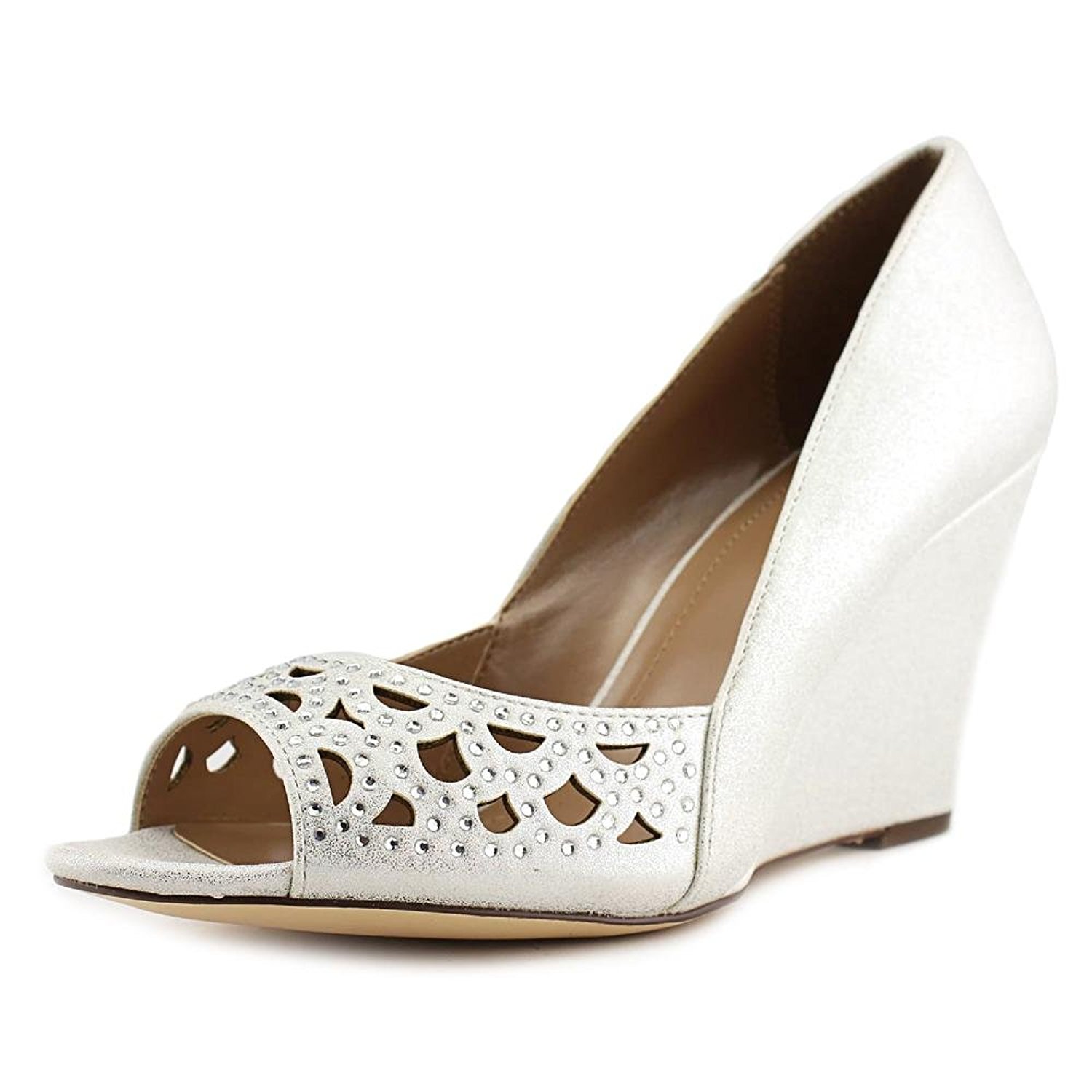 Style Co. Womens Cathiee Open Toe Wedge Pumps White Size 8.0 Style Co. Womens Cathiee Open Toe Wedge Pumps White Size 8.0