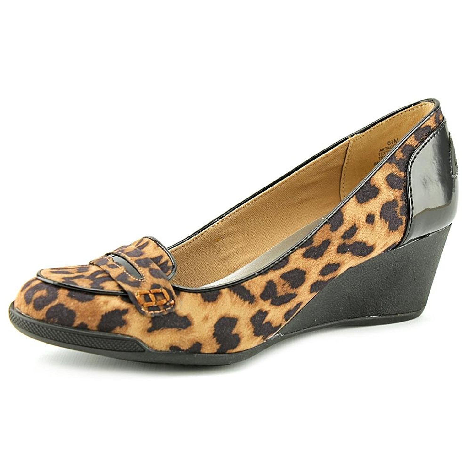 Anne Klein Womens Tagalong Closed Toe Wedge Pumps Leopard Fabric Size 6.0 Anne Klein Womens Tagalong Closed Toe Wedge Pumps Leopard Fabric Size 6.0
