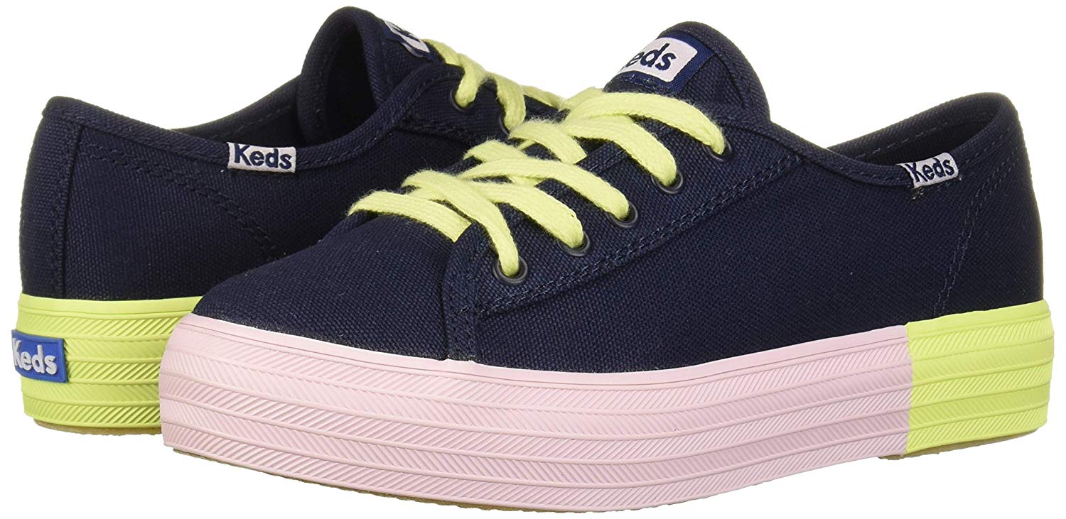 keds triple kick embroidered mesh