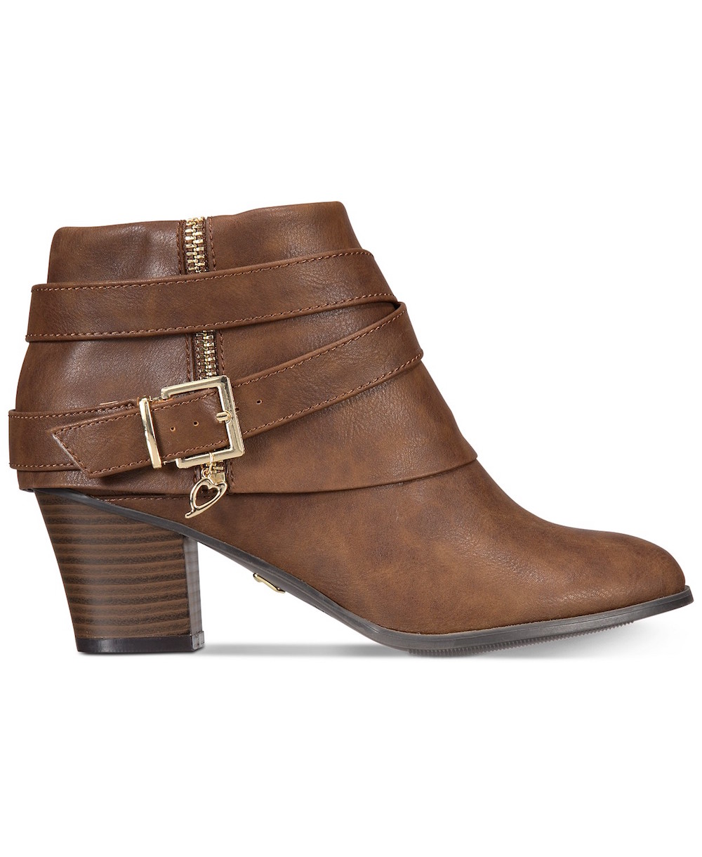 Thalia Sodi Womens Tully Round Toe Ankle Fashion Boots, Brown, Size 7.5 ...