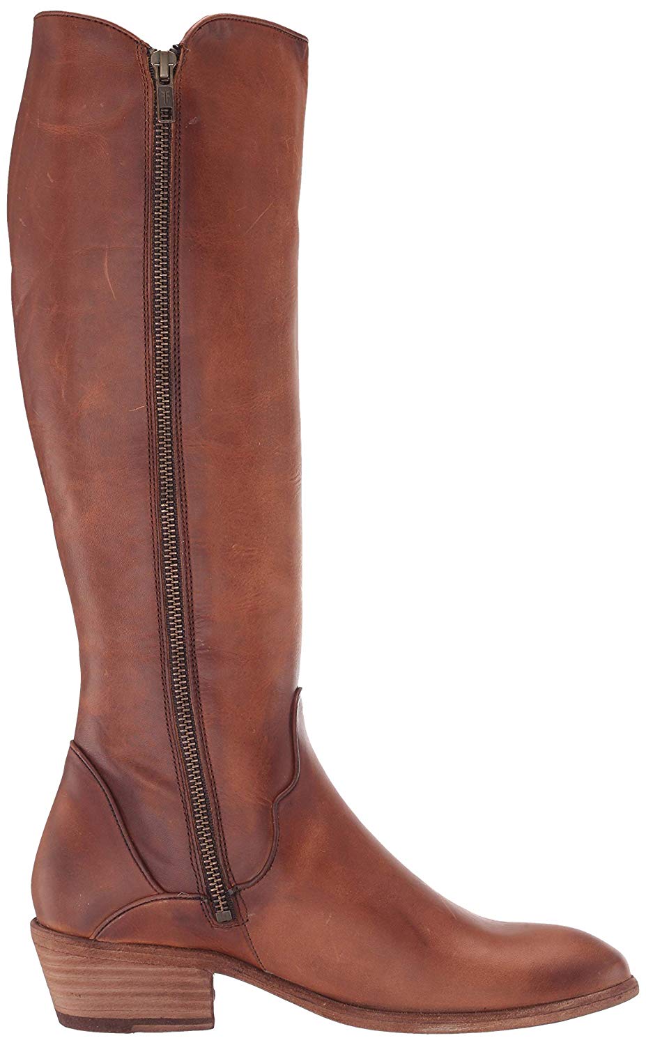 FRYE Women's Carson Piping Tall Knee High Boot, Caramel, Size 7.5 NzNh ...