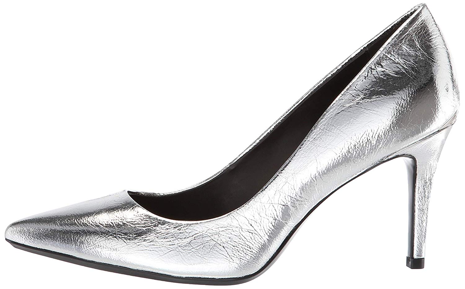 calvin klein silver pumps