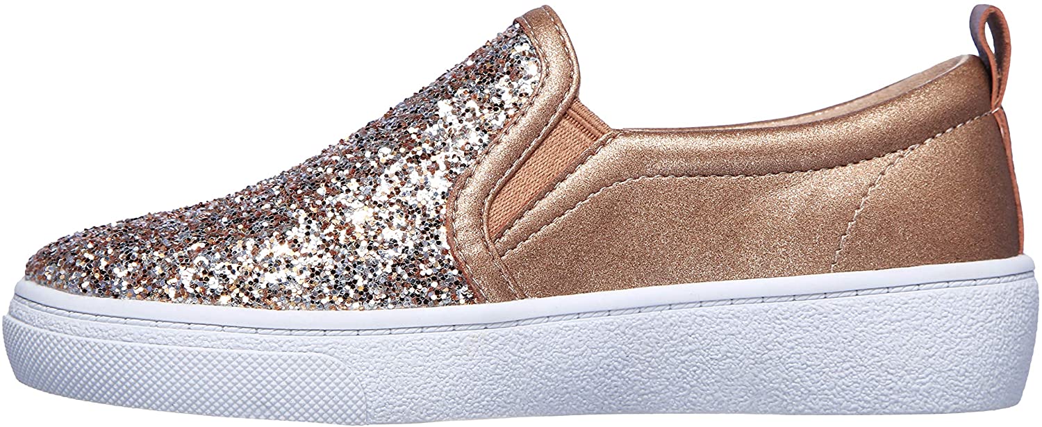 skechers rose gold slippers