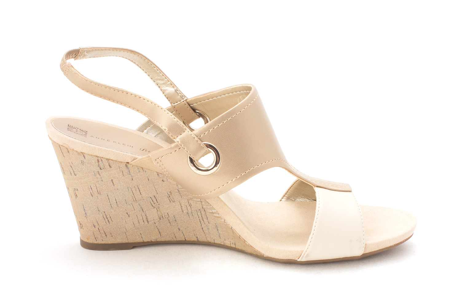 Anne Klein Womens Leni Open Toe Casual Slingback Light NaturalIvory Size 100 Anne Klein Womens Leni Open Toe Casual Slingback Light NaturalIvory Size 100