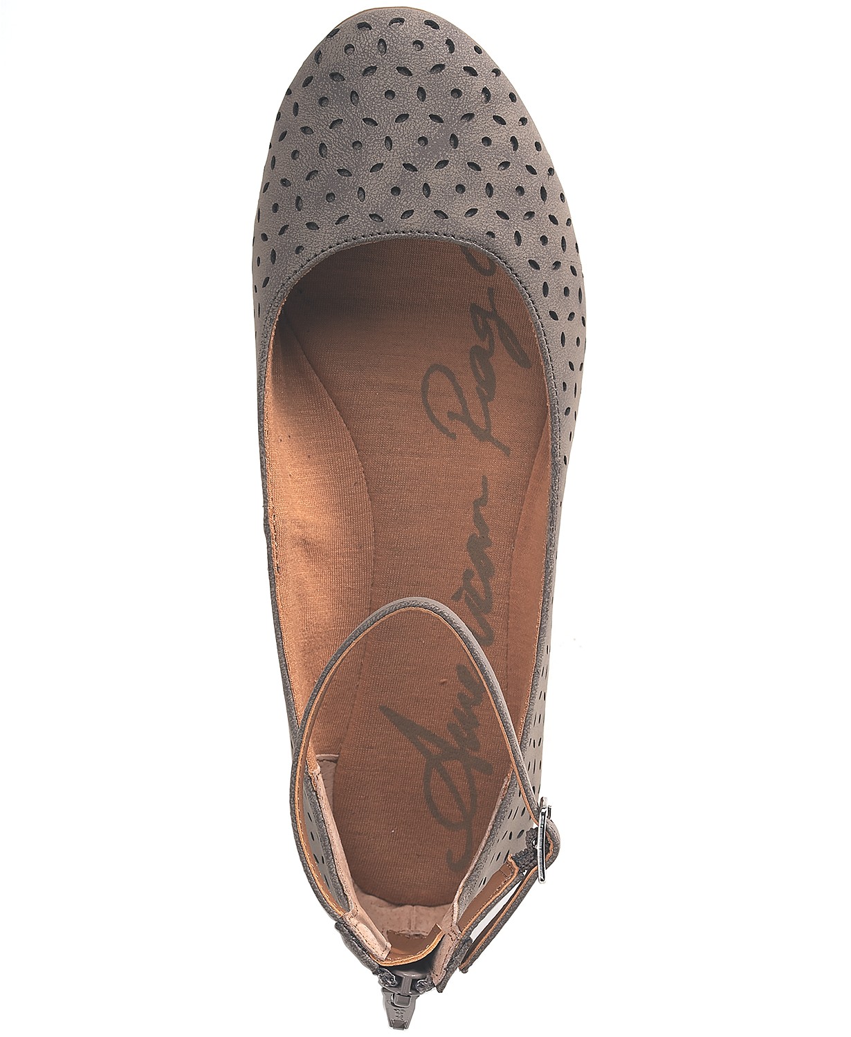 american rag ankle strap flats