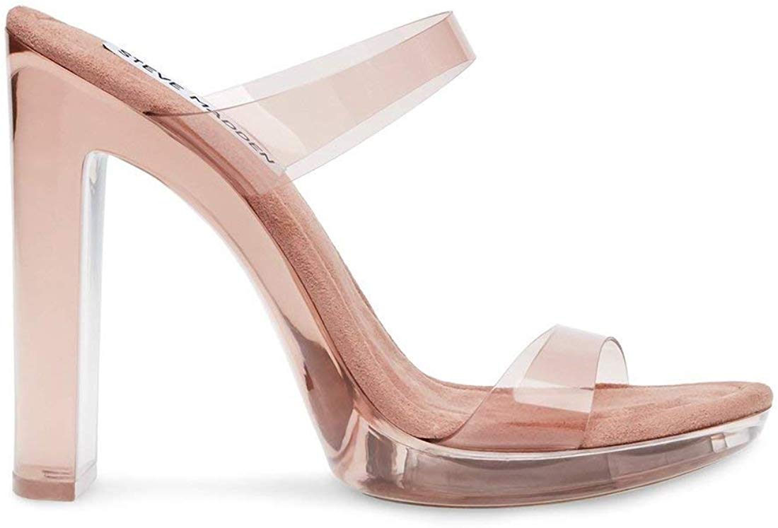 steve madden glassy tan heels