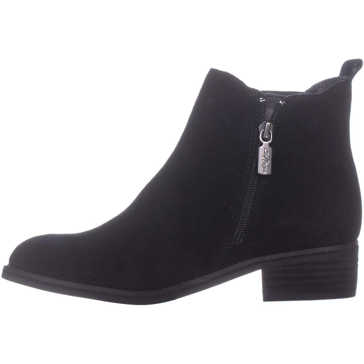 Aqua Womens Isla Almond Toe Ankle Fashion Boots, Black Suede, Size 8.0 ...