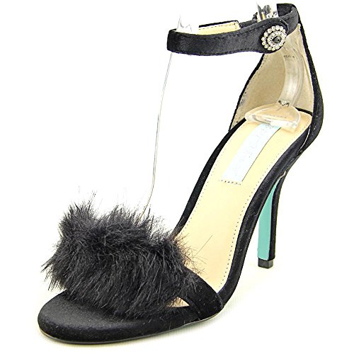 Blue by Betsey Johnson Womens SBNolte Dress Sandal Black Velvet Size 75 Blue by Betsey Johnson Womens SBNolte Dress Sandal Black Velvet Size 75