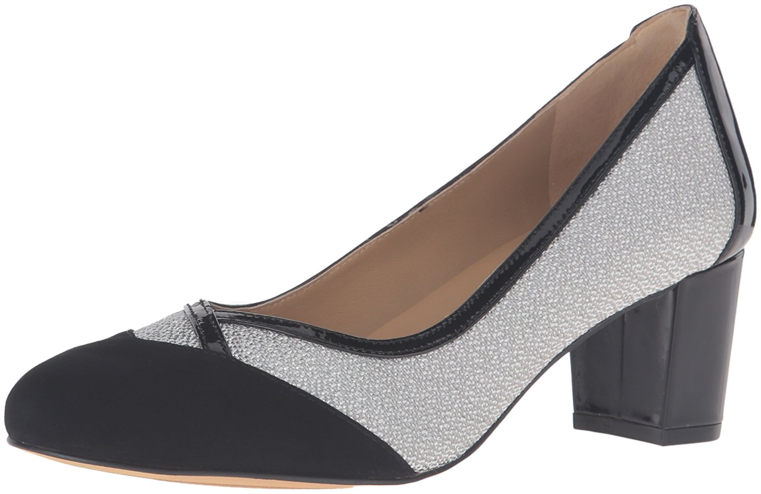 Trotters Womens Phoebe Leather Closed Toe Classic Pumps Black/Grey Size 7.5 Trotters Womens Phoebe Leather Closed Toe Classic Pumps Black/Grey Size 7.5
