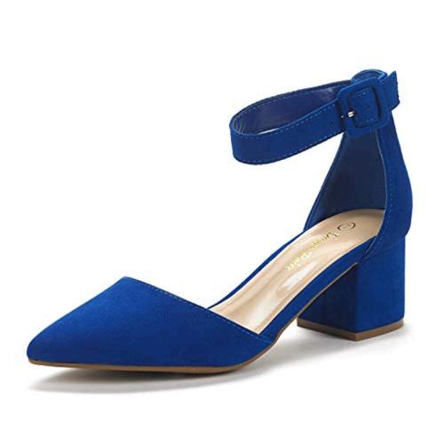 royal blue pumps low heel