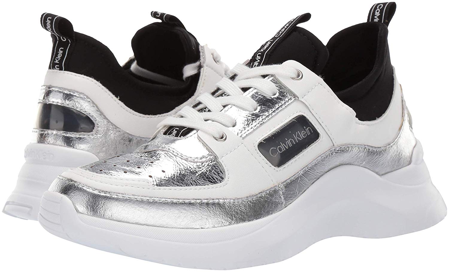calvin klein ultra leather neoprene sneakers