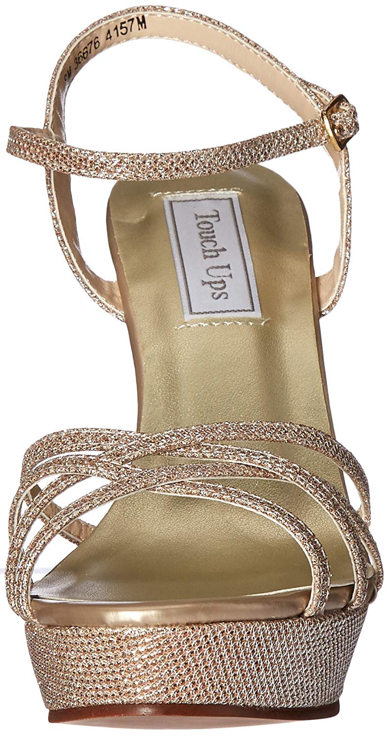 Touch Ups Women s Jaden  Wedge Sandal  Champagne Size 7 0 