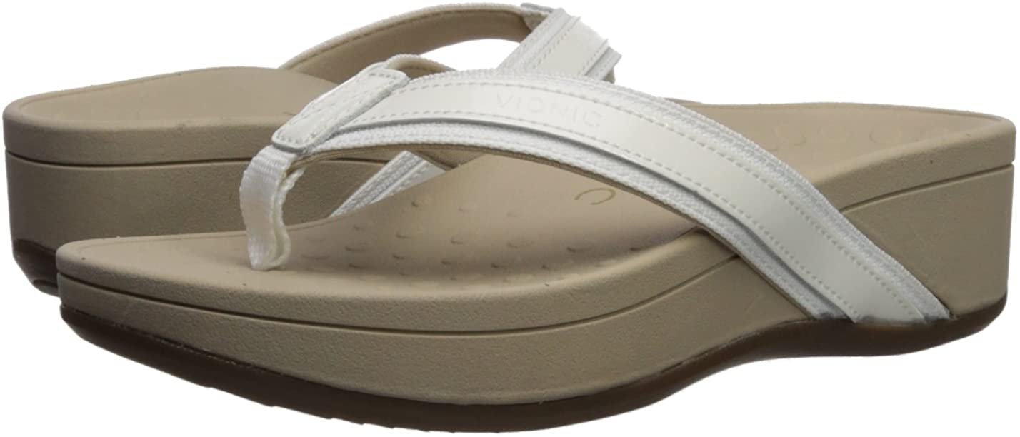 Vionic Women's Hightide | Platform flip flops, Orthotic flip flops, Heeled flip flops