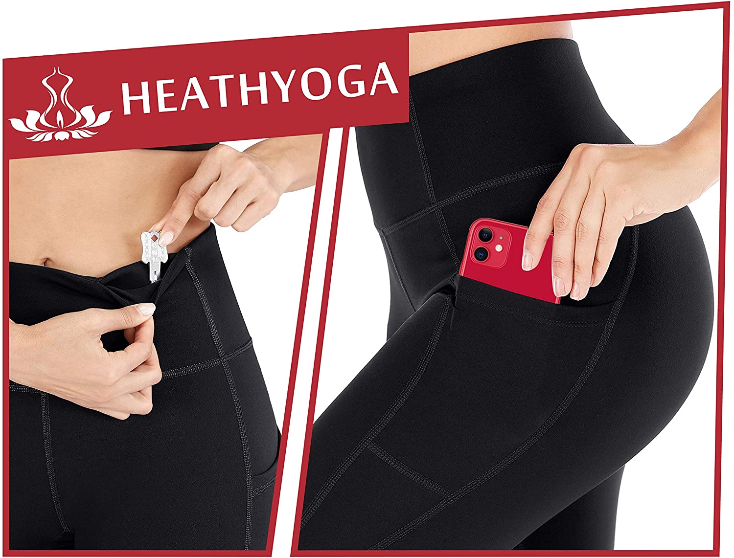 heathyoga yoga pants with pockets