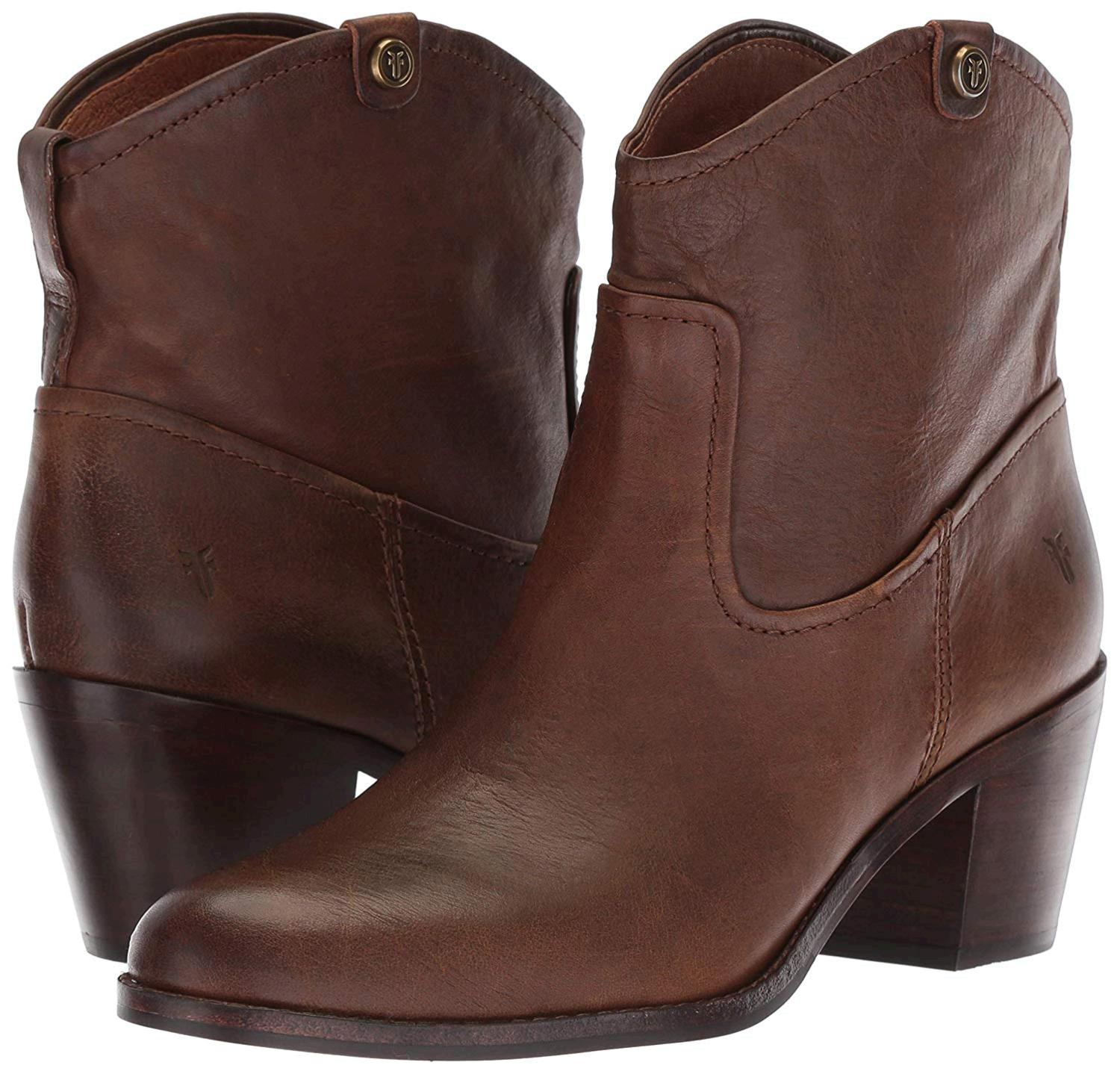 womens brown pull on boots